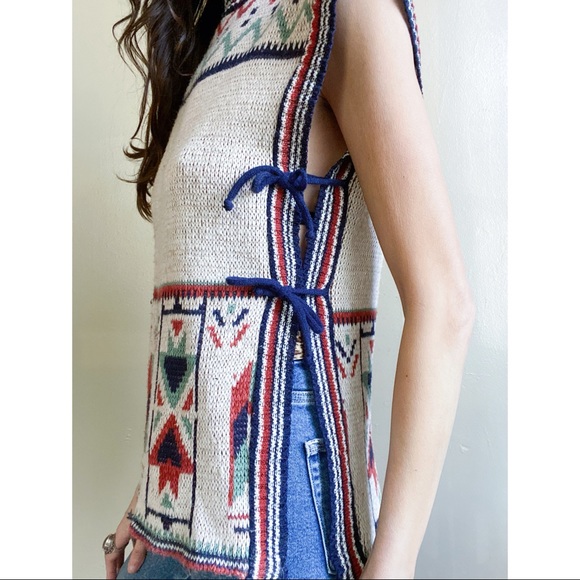 Vintage side tie sweater - Picture 5 of 10